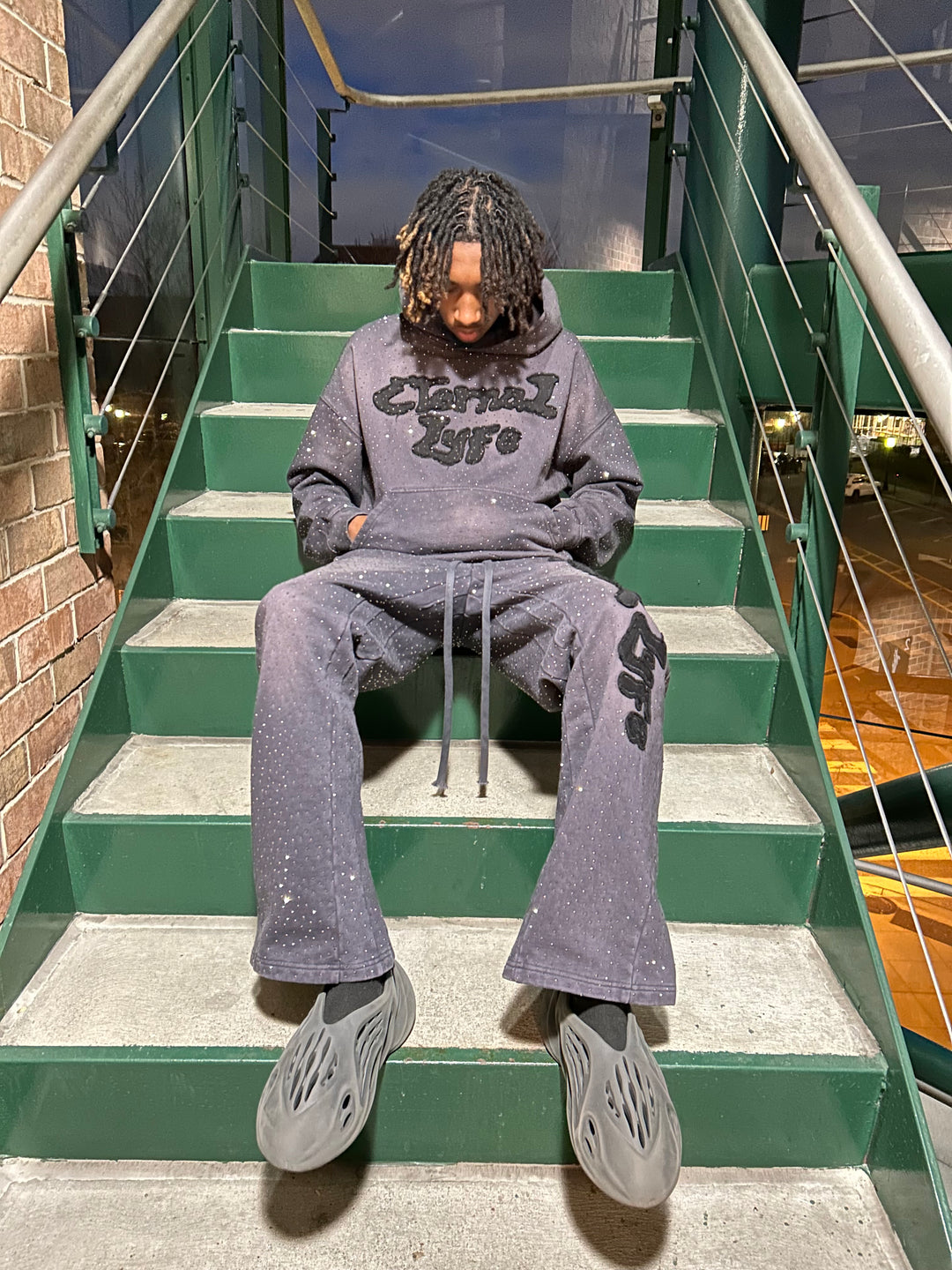 "ETERNAL LYFE" SWEATSUIT - GRAY